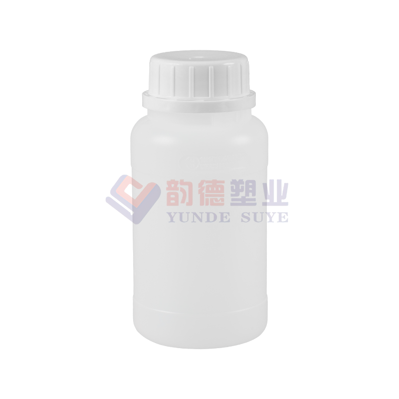 Anti-läckage förtjockad Hdpe Fluorerad rund flaska 250ml-01