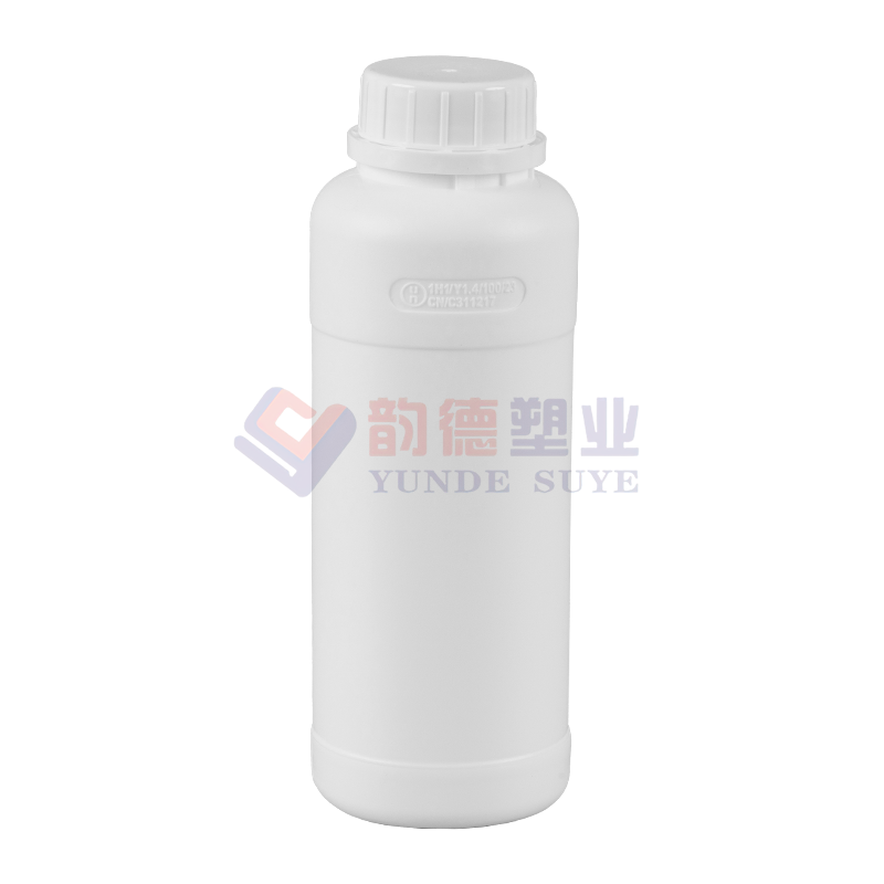 Förtjockad plastfarmaceutisk fluorid rund flaska 500ml-01