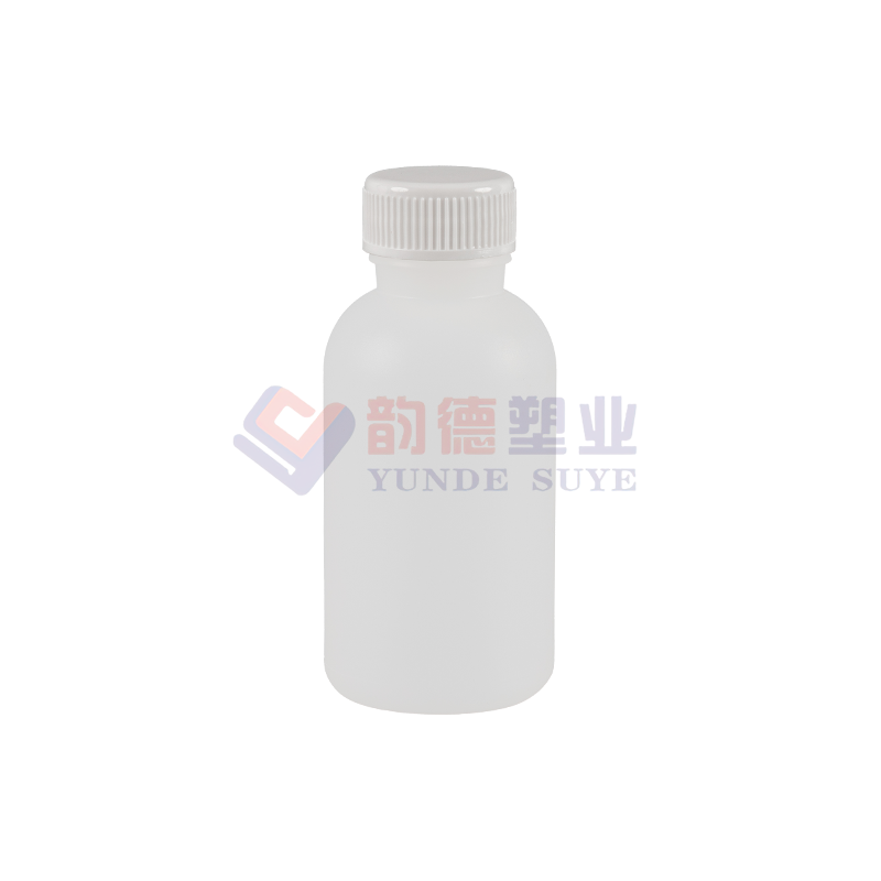 Kemiskt förtjockad HDPE rund flaska med PP lock 100ml-01（A）